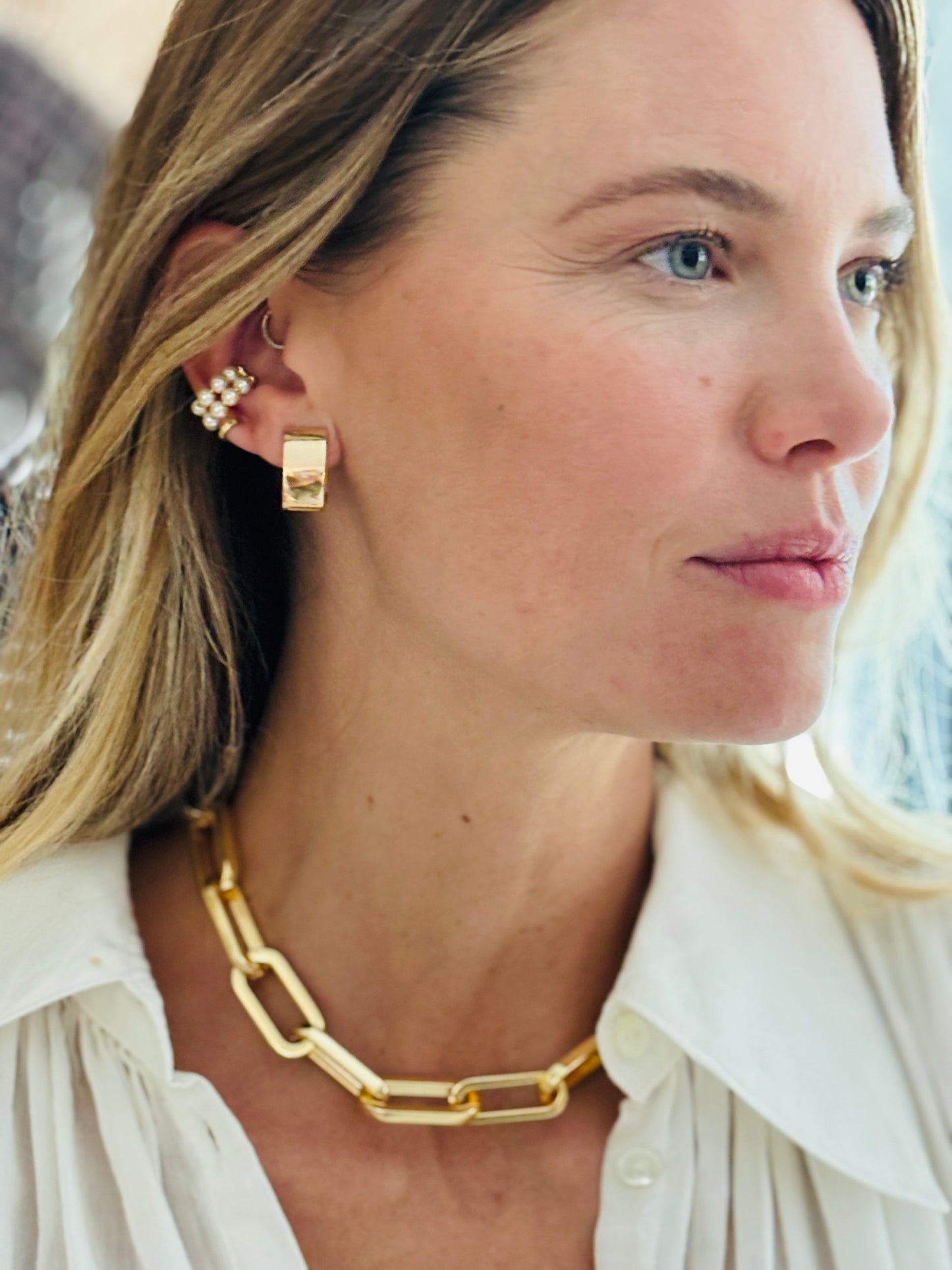 Link n Luxury Chunky Paperclip Chain Necklace