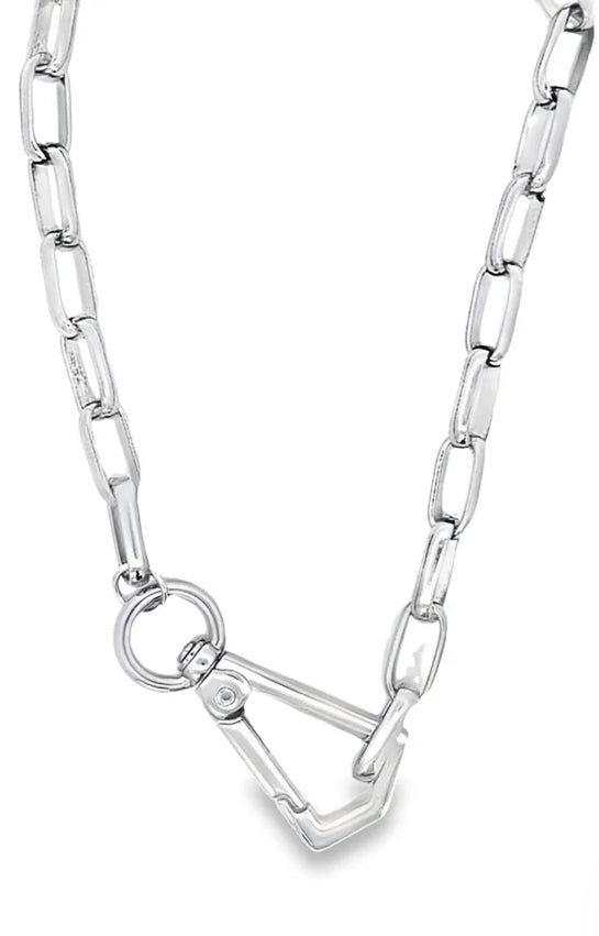 Golden Link Carabiner Necklace