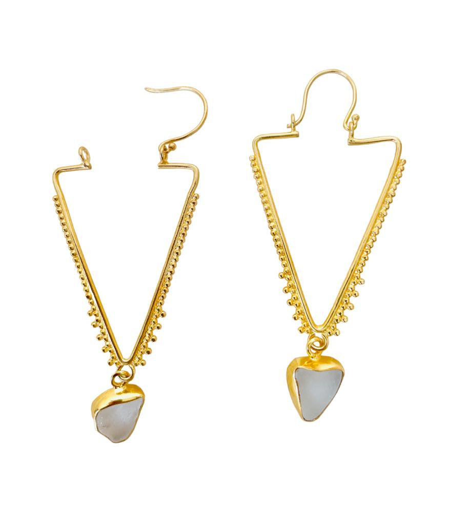 Sea's Poetry: Triable Hoop Earrings with Authentic Sea Glass