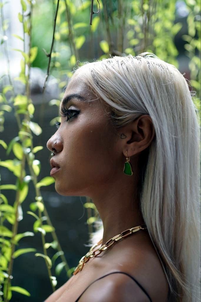 SeaGlass Serenade: Earrings of Ocean's Reclaimed Majesty