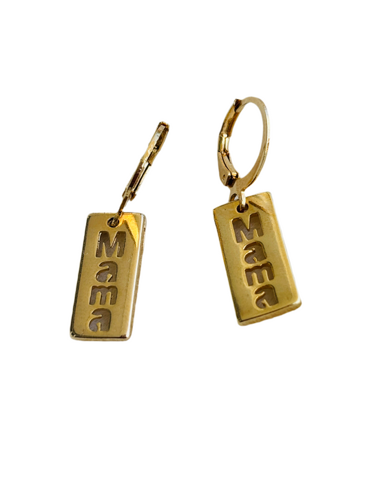MAMA Huggie Earrings