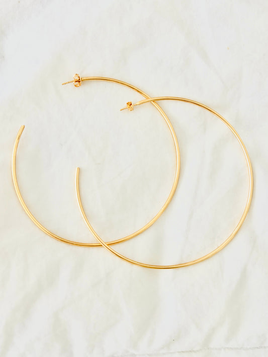 “Golden Halo” Infinity Hoop Earrings