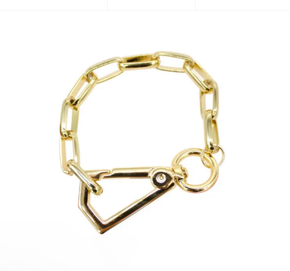 Golden Link Carabiner Bracelet