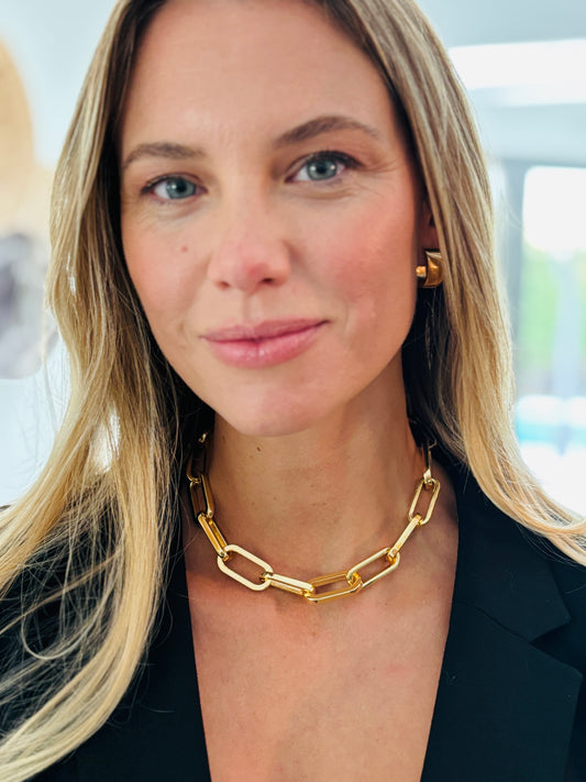 Link n Luxury Chunky Paperclip Chain Necklace
