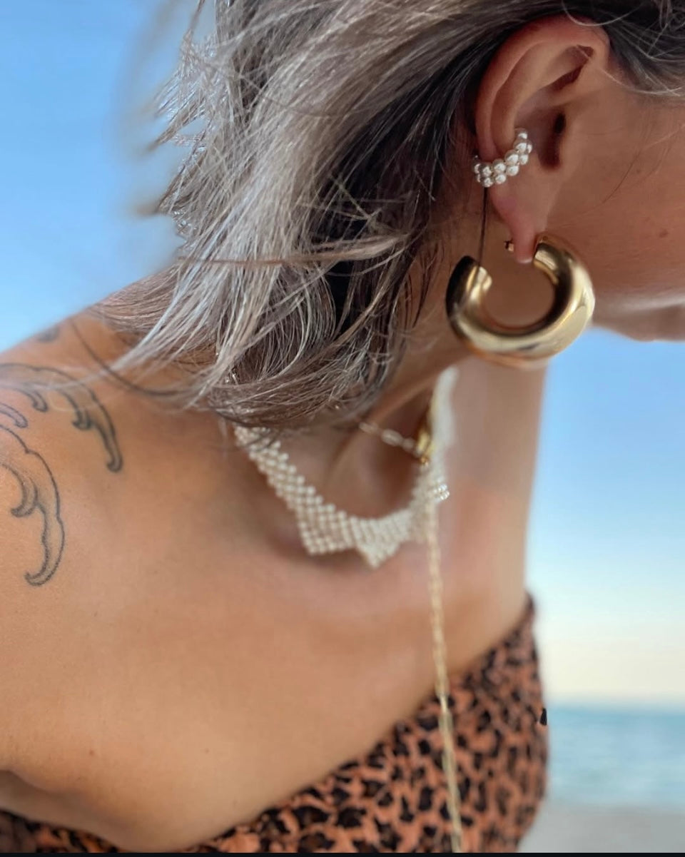 Auric Curve Hoops