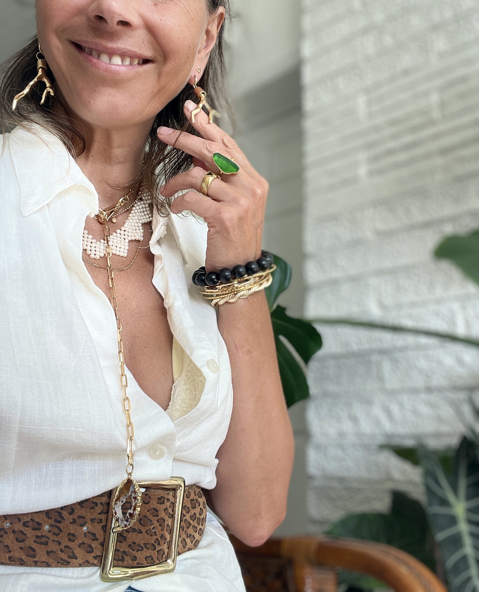 Elysian Elegance: 18K Gold Fill Vintage Pearl Necklace