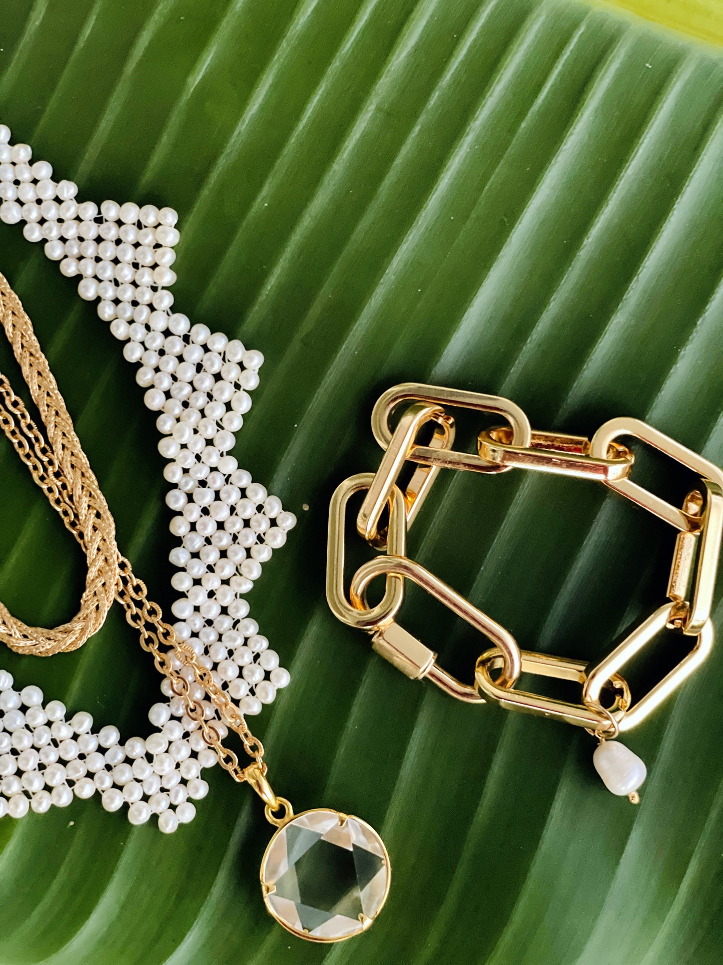Elysian Elegance: 18K Gold Fill Vintage Pearl Necklace