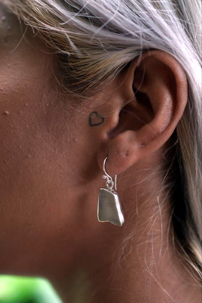 SeaGlass Serenade: Earrings of Ocean's Reclaimed Majesty