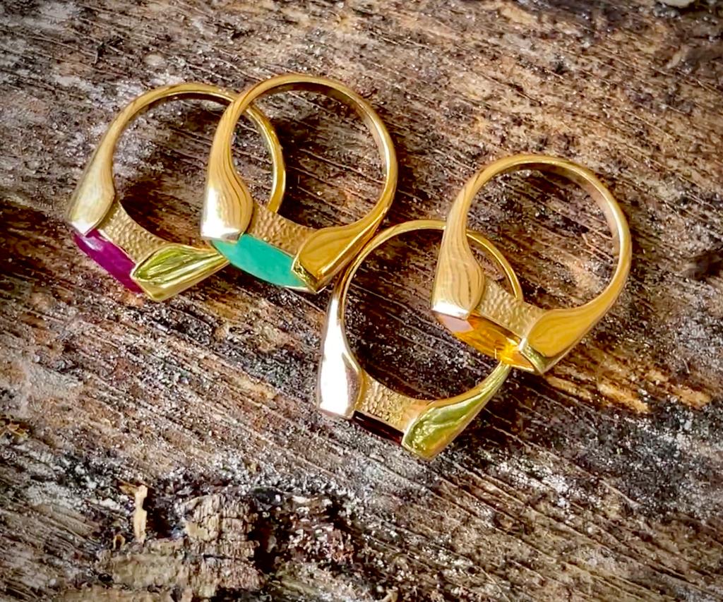 Celestial Guardian: I AM PROTECTED – Radiant Multi-Gemstone Ring